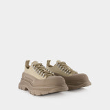 Sneakers Tread Slick - Alexander Mcqueen - Toile - Marron