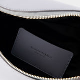 Sac Banane Biker Bumbag - Alexander Mcqueen - Cuir - Dove Grey