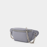 Sac Banane Biker Bumbag - Alexander Mcqueen - Cuir - Dove Grey