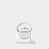 Sac Mini Jewelled Hobo - Alexander McQueen - Argenté