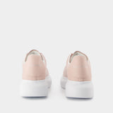 Sneakers Oversized - Alexander Mcqueen - Cuir - Rose
