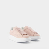 Sneakers Oversized - Alexander Mcqueen - Cuir - Rose