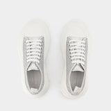 Sneakers Tread Slick Low - Alexander Mcqueen - Cuir - Gris