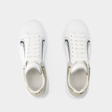 Sneakers Oversized - Alexander Mcqueen - Cuir - Blanc/Vanille