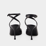 Sandales Punk - Alexander Mcqueen - Cuir - Noir/Argenté