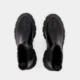 Bottines Chelsea - Alexander Mcqueen - Cuir - Noir