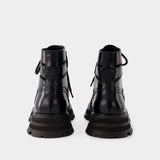 Bottines Wander - Alexander Mcqueen - Cuir - Noir