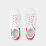 Sneakers Oversized - Alexander Mcqueen - Cuir - Blanc/Rose