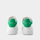 Sneakers Oversized - Alexander Mcqueen - Cuir - Blanc/Vert