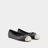 Ballerines Punk - Alexander Mcqueen - Cuir - Noir/Argenté