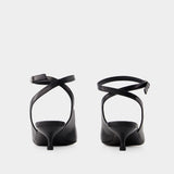 Sandales Punk - Alexander Mcqueen - Cuir - Noir/Argenté