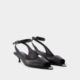 Sandales Punk - Alexander Mcqueen - Cuir - Noir/Argenté