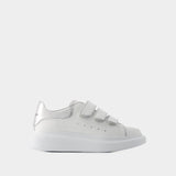 Sneakers Oversized - Alexander Mcqueen - Cuir - Blanc/Argenté