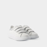 Sneakers Oversized - Alexander Mcqueen - Cuir - Blanc/Argenté