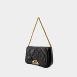 Sac à bandoulière The Seal - Alexander McQueen - Cuir - Noir