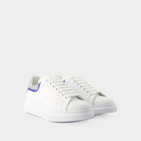 Sneakers Oversized - Alexander Mcqueen - Cuir - Blanc/Argenté