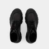 Bottines Tread - Alexander Mcqueen - Cuir - Noir