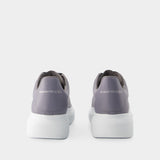 Sneakers Oversized - Alexander Mcqueen - Cuir - Gris