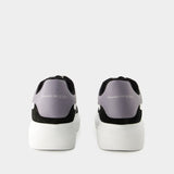 Sneakers Oversized - Alexander Mcqueen - Cuir - Blanc/Noir