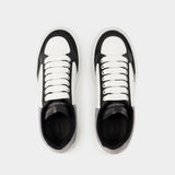 Sneakers Oversized - Alexander Mcqueen - Cuir - Blanc/Noir