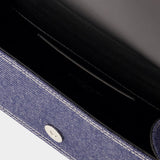 Sac à Bandoulière Knuckle Satchel - Alexander Mcqueen - Cuir - Bleu