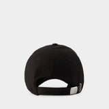 Casquette Varsity Skull - Alexander Mcqueen - Coton - Noir/Ivoire