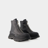 Bottines Tread Slick - Alexander Mcqueen - Cuir - Noir