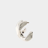 Boucles D'oreilles Chain Hoop - Alexander Mcqueen - Laiton - Argenté