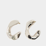 Boucles D'oreilles Chain Hoop - Alexander Mcqueen - Laiton - Argenté