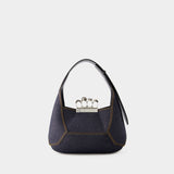 Sac Hobo The Jewelled - Alexander Mcqueen - Cuir - Noir