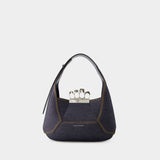 Sac Hobo The Jewelled - Alexander Mcqueen - Cuir - Noir