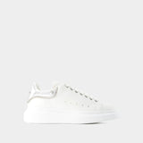 Sneakers Oversized - Alexander Mcqueen - Cuir - Blanc/Argenté