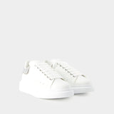 Sneakers Oversized - Alexander Mcqueen - Cuir - Blanc/Argenté