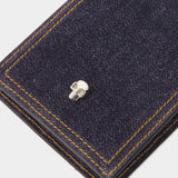 Étui Pour Smartphone Skull - Alexander Mcqueen - Cuir - Denim
