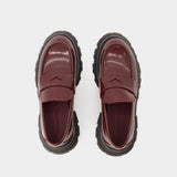 Mocassins - Alexander Mcqueen - Cuir - Bordeaux Foncé