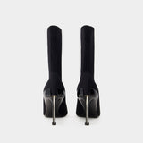 Bottines à bout pointu - Alexander Mcqueen - Cuir - Noir