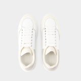 Sneakers Oversized - Alexander Mcqueen - Cuir - Vanille