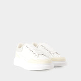 Sneakers Oversized - Alexander Mcqueen - Cuir - Vanille
