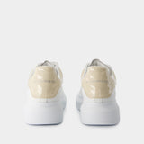 Sneakers Oversized - Alexander McQueen - Cuir - Blanc