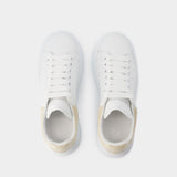 Sneakers Oversized - Alexander McQueen - Cuir - Blanc