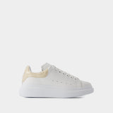 Sneakers Oversized - Alexander McQueen - Cuir - Blanc