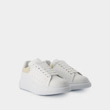 Sneakers Oversized - Alexander McQueen - Cuir - Blanc