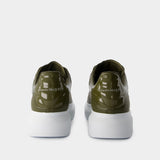 Sneakers Oversized - Alexander McQueen - Cuir - Kaki
