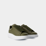 Sneakers Oversized - Alexander McQueen - Cuir - Kaki
