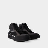 Sneakers Deck - Alexander McQueen - Cuir - Noir/Blanc