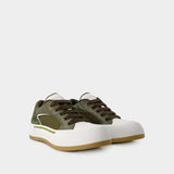 Sneakers Deck - Alexander McQueen - Cuir - Kaki
