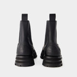 Bottines Wander - Alexander McQueen - Cuir - Noir