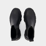 Bottines Wander - Alexander McQueen - Cuir - Noir