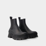 Bottines Wander - Alexander McQueen - Cuir - Noir