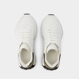Sneakers Sprint Runner - Alexander McQueen - Cuir - Blanc